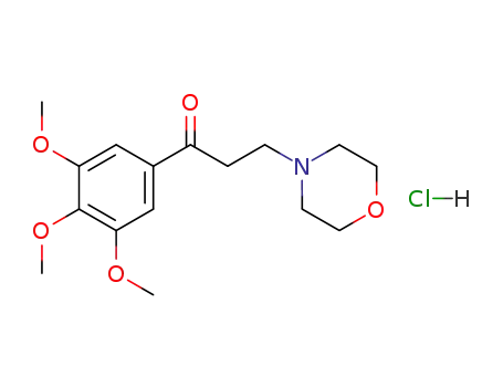 Molecular Structure of 6269-86-9 (3-(morpholin-4-yl)-1-(3,4,5-trimethoxyphenyl)propan-1-one)