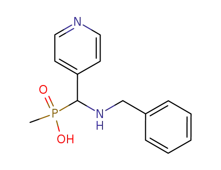 Molecular Structure of 907594-17-6 ((benzylamino-pyridin-4-yl-methyl)-methyl-phosphinic acid)