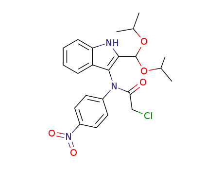 3-[N-chloroacetyl-N-(4-nitrophenyl)amino]-2-formylindole diisopropyl acetal