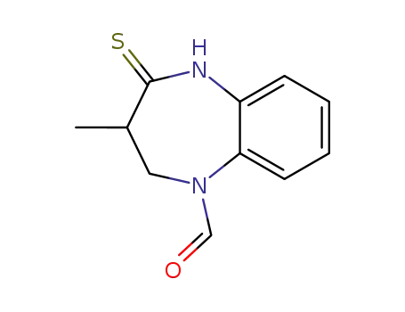 Molecular Structure of 667887-22-1 (3-methyl-4-thioxo-2,3,4,5-tetrahydro-1H-1,5-benzodiazepine-1-carbaldehyde)