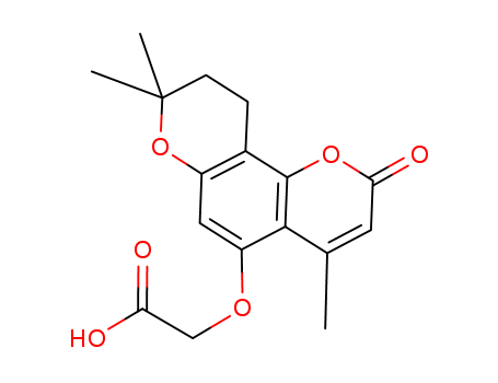 [(4,8,8-Trimethyl-2-oxo-9,10-dihydro-2H,8H-pyrano[2,3-f]chromen-5-yl)oxy]acetic acid