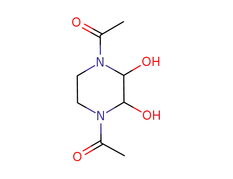 Molecular Structure of 960507-67-9 (1,4-diacetylpiperazine-2,3-diol)