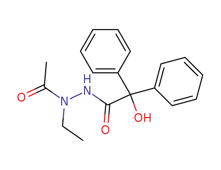 Acetic acid N-ethyl-N'-(2-hydroxy-2,2-diphenyl-acetyl)-hydrazide