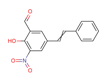 2-hydroxy-3-nitro-5-styryl-benzaldehyde