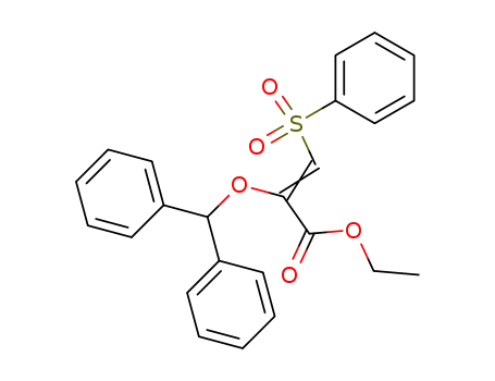 2-Propenoic acid, 2-(diphenylmethoxy)-3-(phenylsulfonyl)-, ethyl ester