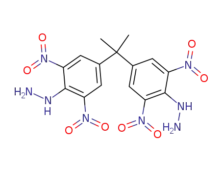 Molecular Structure of 42143-87-3 (2,2-Bis-(4-hydrazino-3,5-dinitrophenyl)-propan)