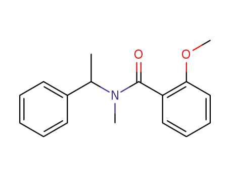 Molecular Structure of 79349-07-8 (N-methyl-N-<(-)-α-phenylethyl>-o-methoxybenzamide)
