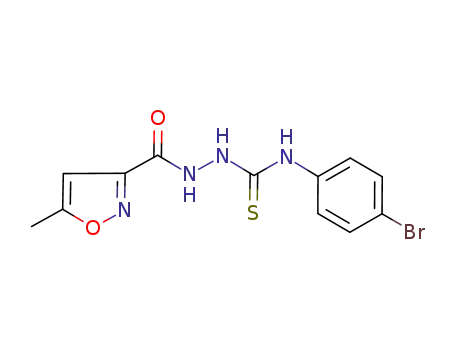 3-Isoxazolecarboxylic acid, 5-methyl-,
2-[[(4-bromophenyl)amino]thioxomethyl]hydrazide