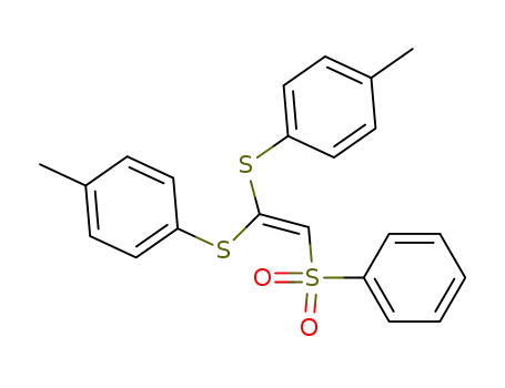 1-phenylsulfonyl-2,2-bis(4-tolylthio)ethene