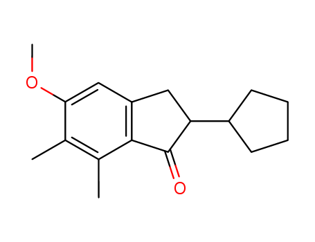 2-cyclopentyl-5-methoxy-6,7-dimethyl-2,3-dihydro-1H-inden-1-one
