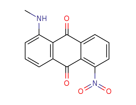 Molecular Structure of 6337-08-2 (1-(methylamino)-5-nitroanthracene-9,10-dione)