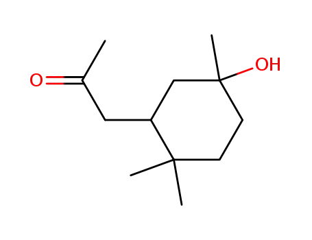 Molecular Structure of 127861-74-9 (1-(5-Hydroxy-2,2,5-trimethyl-cyclohexyl)-propan-2-one)