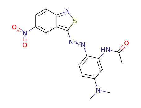 N-[5-Dimethylamino-2-(5-nitro-benzo[c]isothiazol-3-ylazo)-phenyl]-acetamide