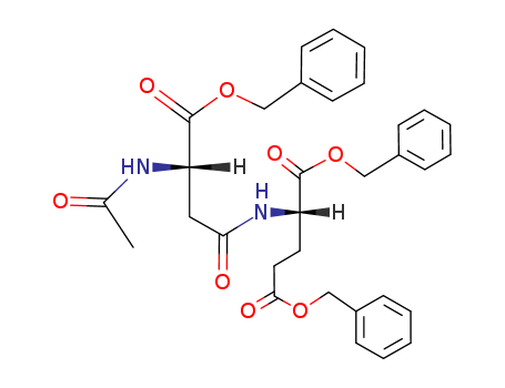 Molecular Structure of 104870-30-6 (L-Glutamic acid, N-(N-acetyl-L-b-aspartyl)-, tris(phenylmethyl) ester)