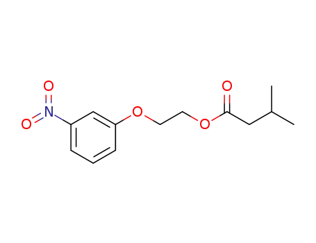 Molecular Structure of 16365-09-6 (β-m-Nitro-phenoxy-ethyl-isovalerat)
