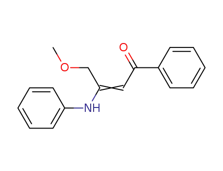 Molecular Structure of 32904-93-1 (2-Buten-1-one, 4-methoxy-1-phenyl-3-(phenylamino)-)