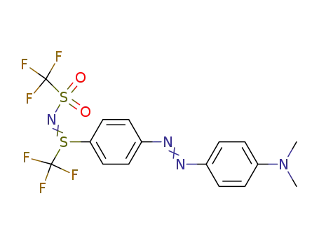 S-Trifluoromethyl-S-p-(4-dimethylaminophenylazo)phenyl-N-trifluoromethylsulfonylsulfimide
