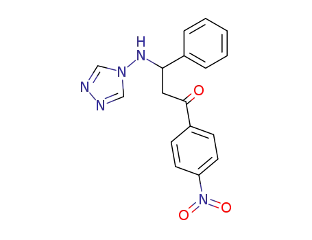1-Propanone, 1-(4-nitrophenyl)-3-phenyl-3-(4H-1,2,4-triazol-4-ylamino)-