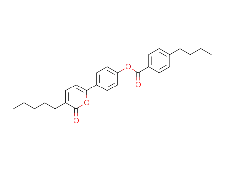 Molecular Structure of 74316-62-4 (Benzoic acid, 4-butyl-, 4-(2-oxo-3-pentyl-2H-pyran-6-yl)phenyl ester)