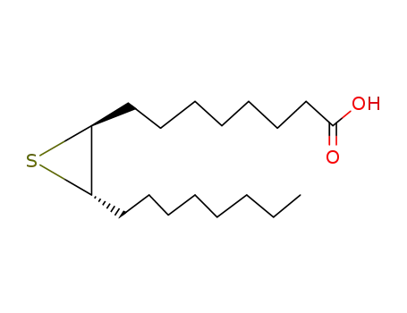 Molecular Structure of 3075-89-6 (8-(3-octylthiiran-2-yl)octanoic acid)