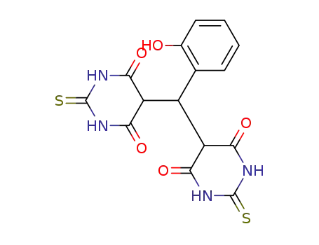 Molecular Structure of 27430-16-6 (5,5'-(salicylidene)bis-(2-thiobarbituric acid))