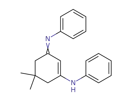 Benzenamine,
N-[5,5-dimethyl-3-(phenylamino)-2-cyclohexen-1-ylidene]-