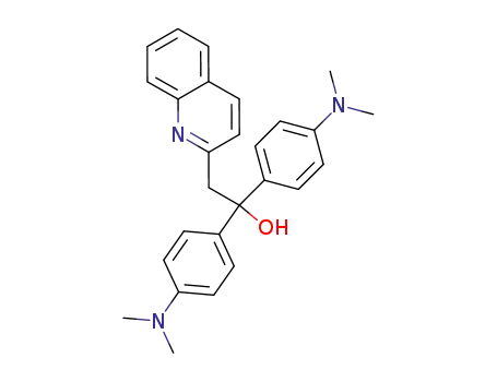 Molecular Structure of 855765-28-5 (2-[2]quinolyl-1,1-bis-(4-dimethylamino-phenyl)-ethanol)