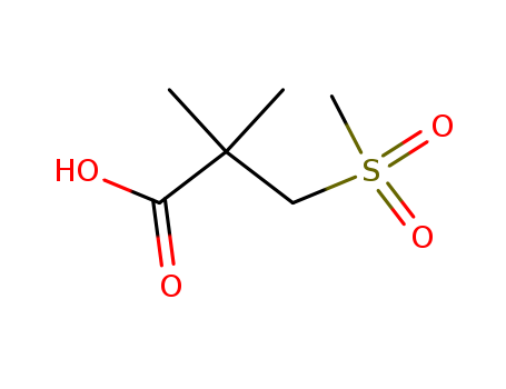 2,2-dimethyl-3-methylsulfonyl-propanoic acid cas  5324-67-4