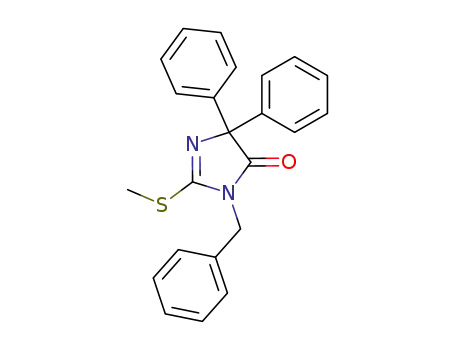 3-benzyl-2-methylsulfanyl-5,5-diphenyl-3,5-dihydro-imidazol-4-one