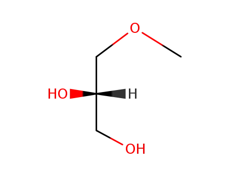 Molecular Structure of 71484-94-1 (1,2-Propanediol, 3-methoxy-, (S)-)