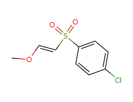 Molecular Structure of 108129-96-0 (<i>trans</i>-1-(4-chloro-benzenesulfonyl)-2-methoxy-ethylene)