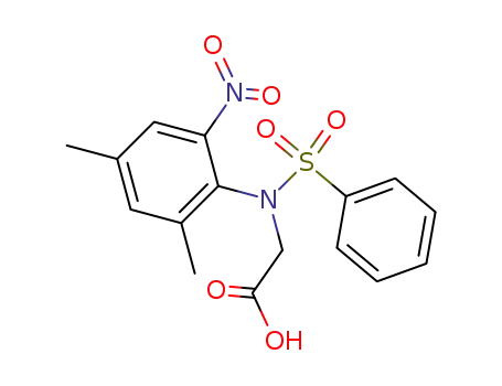 (+)-<i>N</i>-benzenesulfonyl-<i>N</i>-(2,4-dimethyl-6-nitro-phenyl)-glycine