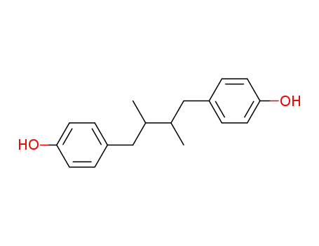 Molecular Structure of 56319-00-7 (Phenol,4,4'-(2,3-dimethyl-1,4-butanediyl)bis- (9CI))