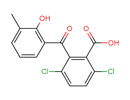 3,6-dichloro-2-(2-hydroxy-3-methyl-benzoyl)-benzoic acid