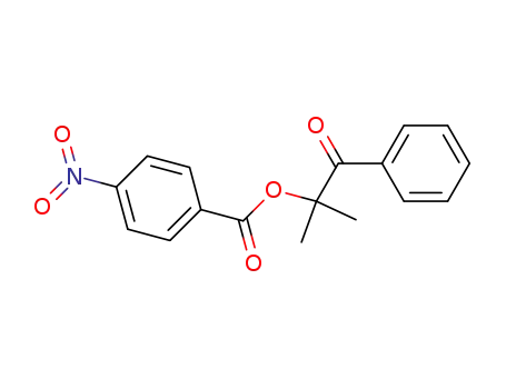 Molecular Structure of 7476-47-3 (2-methyl-1-oxo-1-phenylpropan-2-yl 4-nitrobenzoate)