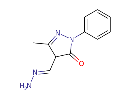 3-methyl-5-oxo-1-phenyl-4,5-dihydro-1<i>H</i>-pyrazole-4-carbaldehyde hydrazone