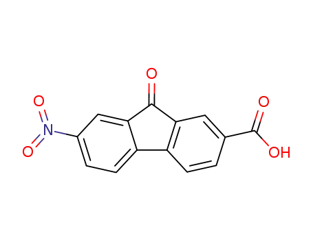 Molecular Structure of 42946-25-8 (7-nitro-9-oxo-9H-fluorene-2-carboxylic acid)