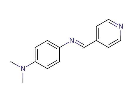Molecular Structure of 1145-75-1 (1,4-Benzenediamine, N,N-dimethyl-N'-(4-pyridinylmethylene)-)