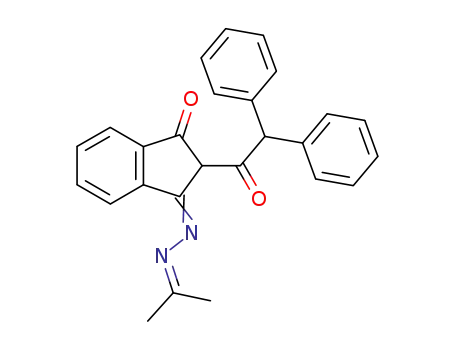 Molecular Structure of 6287-79-2 ((3E)-2-(2,2-diphenylacetyl)-3-(propan-2-ylidenehydrazinylidene)inden-1-one)