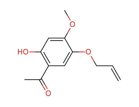 Molecular Structure of 105253-88-1 (1-(5-allyloxy-2-hydroxy-4-methoxy-phenyl)-ethanone)