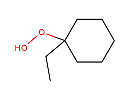 Molecular Structure of 18428-15-4 (1-ethyl-cyclohexyl hydroperoxide)