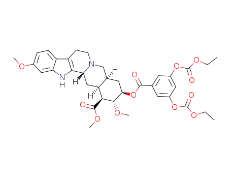 18-(3,5-bis-ethoxycarbonyloxy-benzoyloxy)-11,17-dimethoxy-yohimbane-16-carboxylic acid methyl ester