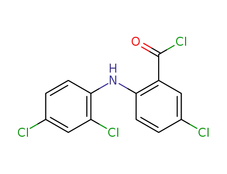 5-chloro-2-(2,4-dichloro-anilino)-benzoyl chloride