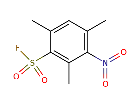 Molecular Structure of 392-49-4 (3-nitro-2,4,6-trimethylbenzenesulfonyl fluoride)
