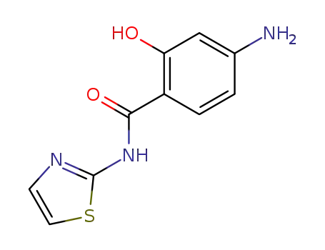 Molecular Structure of 99185-78-1 (4-amino-2-hydroxy-benzoic acid thiazol-2-ylamide)