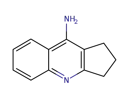 Molecular Structure of 18528-78-4 (2,3-DIHYDRO-1H-CYCLOPENTA[B]QUINOLIN-9-YLAMINE)