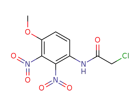Molecular Structure of 861341-80-2 (chloro-acetic acid-(4-methoxy-2,3-dinitro-anilide))