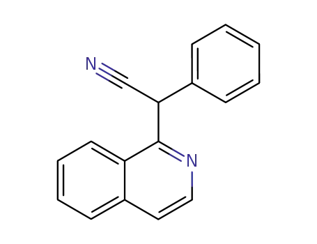 Molecular Structure of 27302-13-2 (isoquinolin-1-yl(phenyl)acetonitrile)