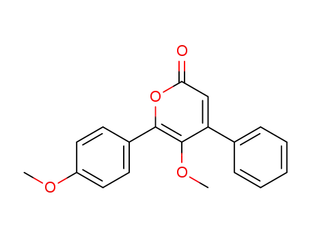 5-methoxy-6-(4-methoxy-phenyl)-4-phenyl-pyran-2-one