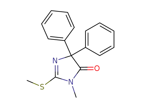 4H-Imidazol-4-one, 3,5-dihydro-3-methyl-2-(methylthio)-5,5-diphenyl-